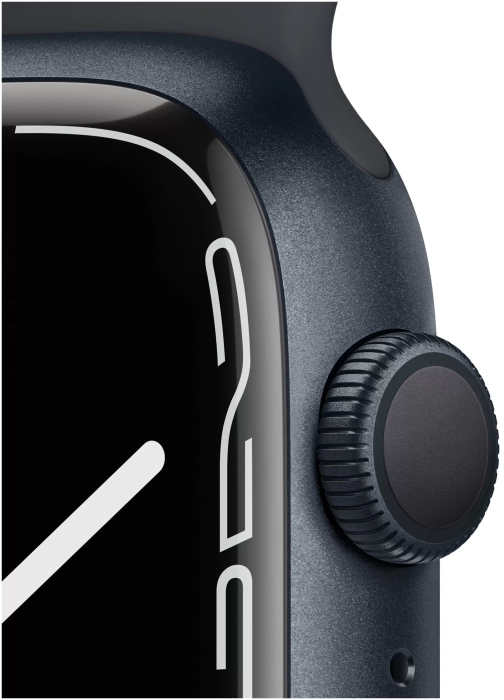 Смарт-часы Apple Watch S7 GPS 45mm Midnight Aluminum Case/Midnight Sport Band (EU) в Челябинске купить по недорогим ценам с доставкой