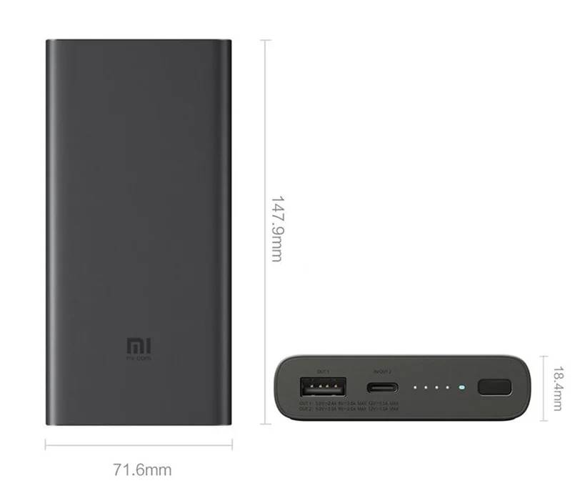 Внешний аккумулятор с беспроводной зарядкой Xiaomi Mi Wireless Power Bank 10000 mAh Черный в Челябинске купить по недорогим ценам с доставкой
