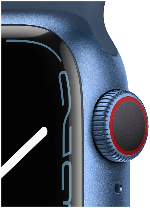 Смарт-часы Apple Watch S7 GPS 45mm Blue Aluminum Case/Abyss Blue Sport Band (EU) в Челябинске купить по недорогим ценам с доставкой