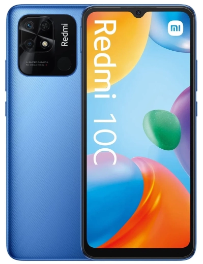 Смартфон Xiaomi Redmi 10C 4/128 ГБ Синий без NFC в Челябинске купить по недорогим ценам с доставкой