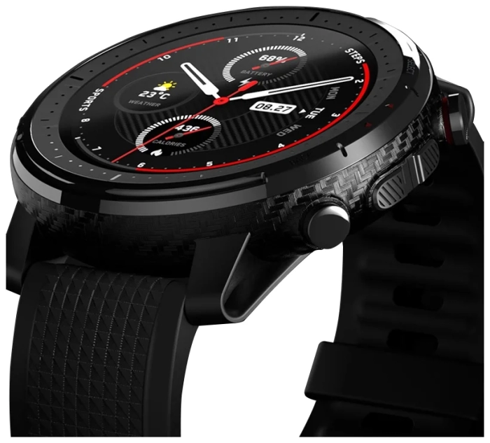 Смарт-часы Xiaomi Amazfit Stratos 3 Черный в Челябинске купить по недорогим ценам с доставкой
