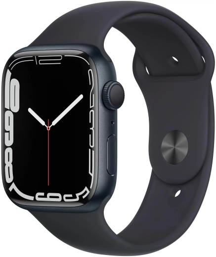 Смарт-часы Apple Watch S7 GPS 41mm Midnight Aluminum Case/Midnight Sport Band (EU) в Челябинске купить по недорогим ценам с доставкой