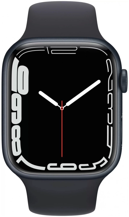 Смарт-часы Apple Watch S7 GPS 45mm Midnight Aluminum Case/Midnight Sport Band (EU) в Челябинске купить по недорогим ценам с доставкой