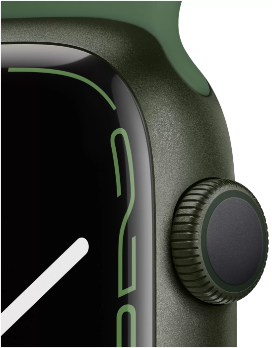 Смарт-часы Apple Watch S7 GPS 45mm Green Aluminum Case/Clover Sport Band (EU) в Челябинске купить по недорогим ценам с доставкой