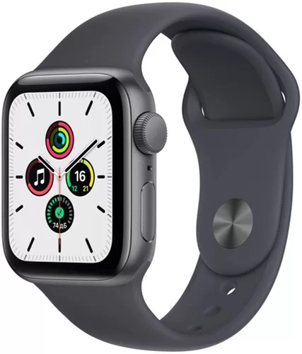 Смарт-часы Apple Watch SE (2022) GPS 40mm Space Grey Aluminum Case/Midnight Sport Band (EU) в Челябинске купить по недорогим ценам с доставкой