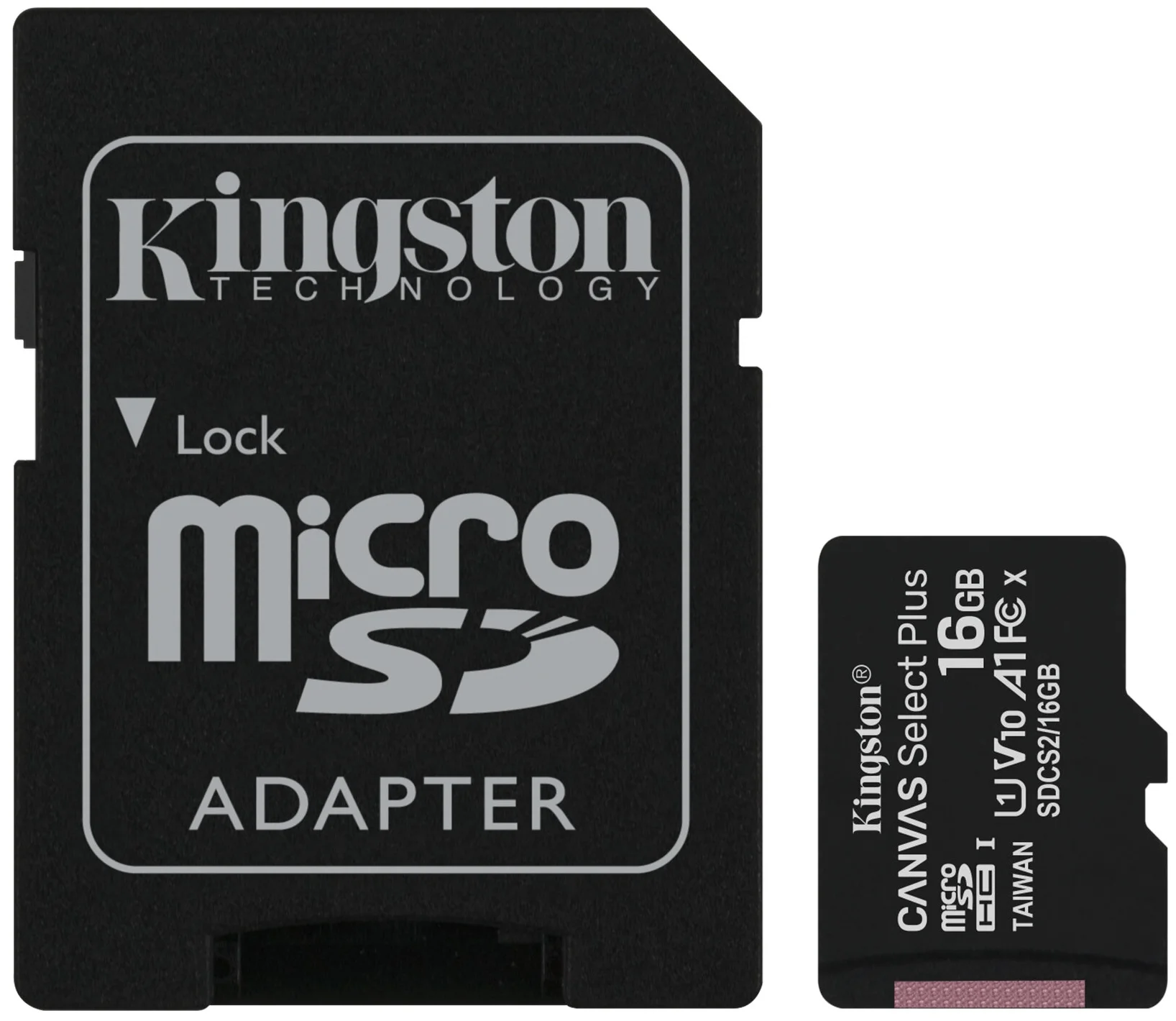 Карта памяти Kingston MicroSD 16Gb Class 10 UHS-I (80 Mb/s) с SD адаптером в Челябинске купить по недорогим ценам с доставкой