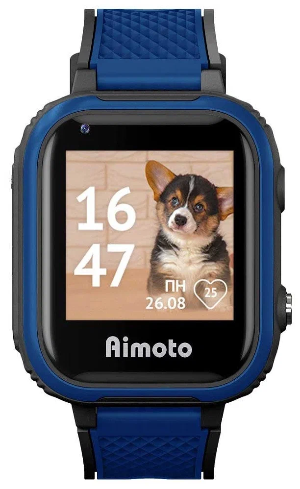 Детские смарт-часы Aimoto Pro Indigo 4G Черный-синий в Челябинске купить по недорогим ценам с доставкой
