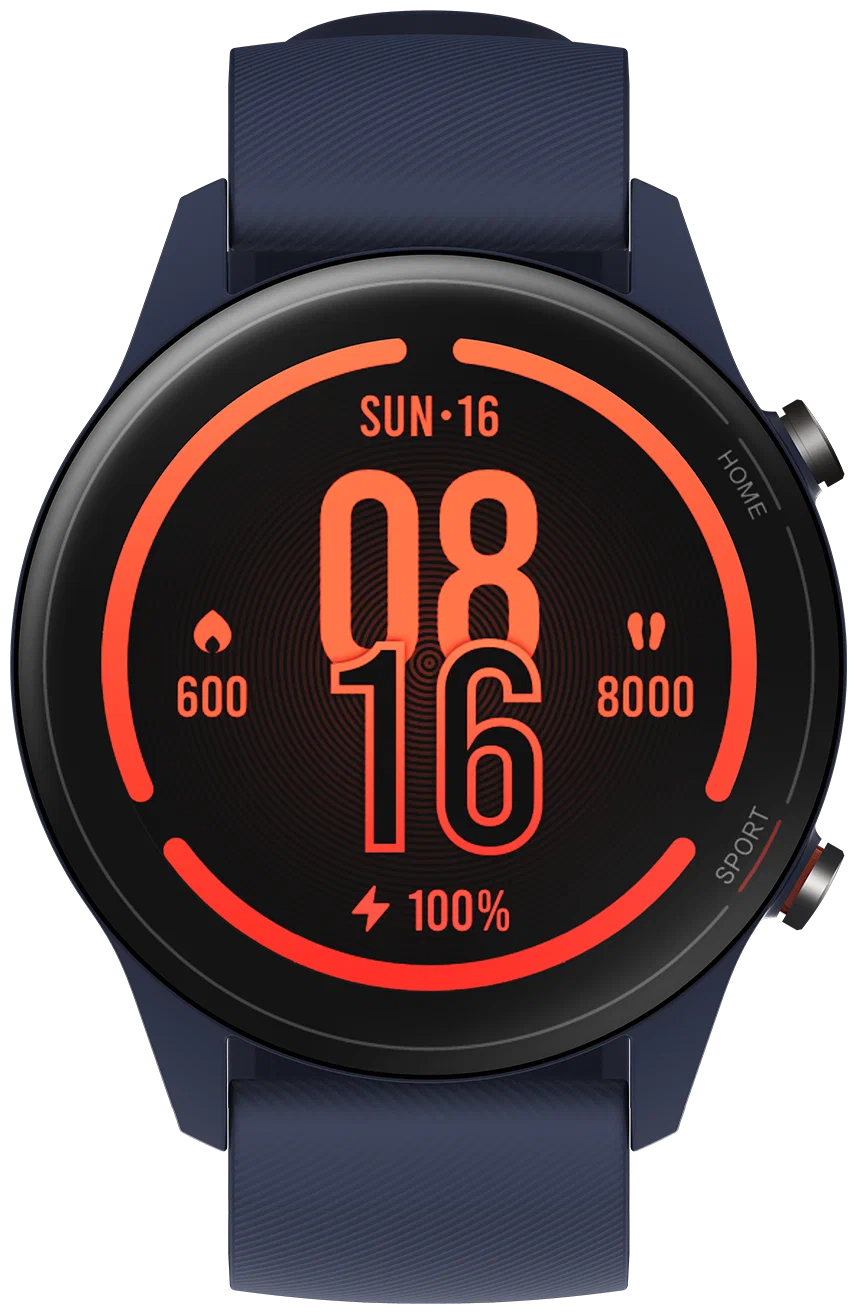 Смарт-часы Xiaomi Mi Watch Синий в Челябинске купить по недорогим ценам с доставкой