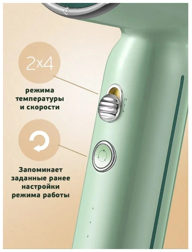 Фен Xiaomi Soocas RH1 Retro Зеленый в Челябинске купить по недорогим ценам с доставкой