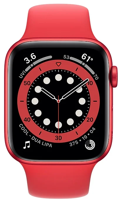 Смарт-часы Apple Watch S6 40mm Red Sport Band в Челябинске купить по недорогим ценам с доставкой