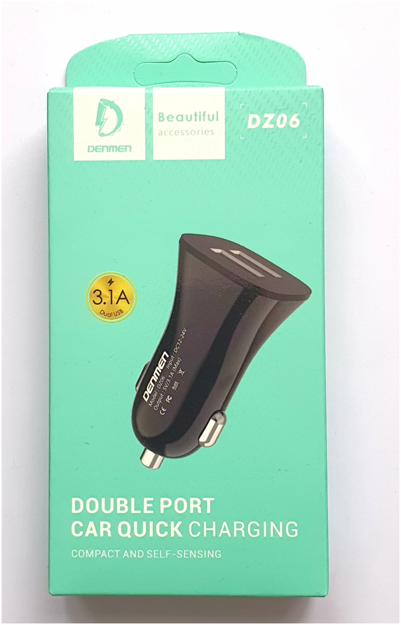 Автомобильное ЗУ Denmen DZ06E DUAL USB 3.1A (кабель 3 in 1 Type-C, Lightning, Micro USB в Челябинске купить по недорогим ценам с доставкой